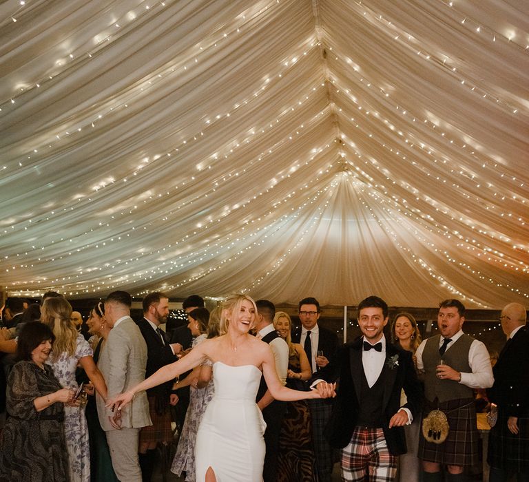 First dance moment in marquee 