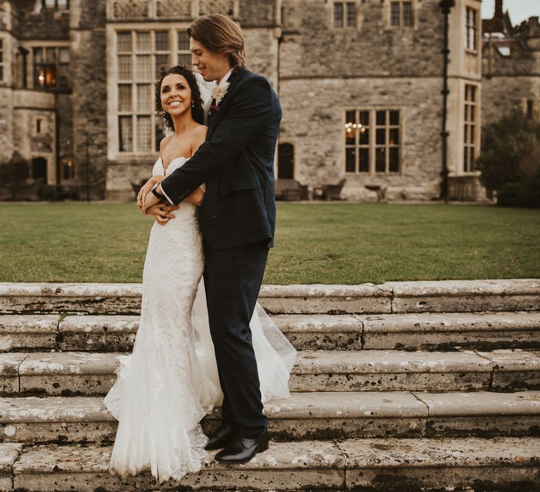 Winter wedding at Rhinefield House country house wedding venue by Steph Newton Photography 