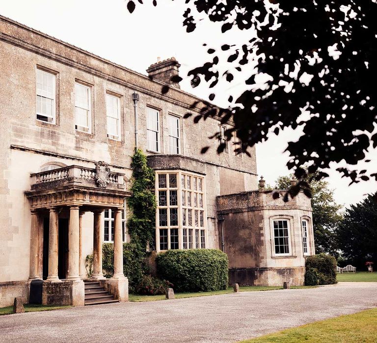 Exterior of Elmore Court wedding venue in the Cotswolds