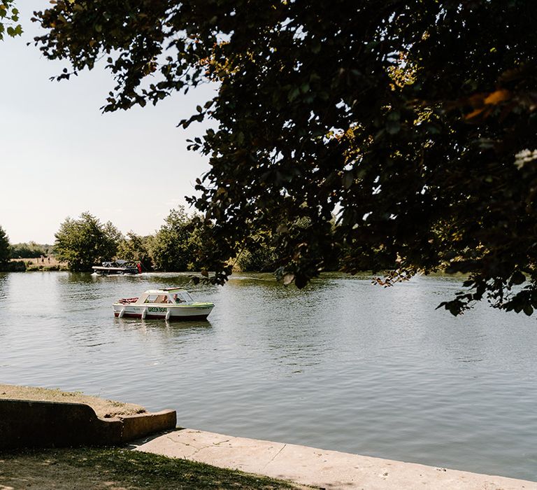 River Thames wedding in the summer at Bisham Abbey