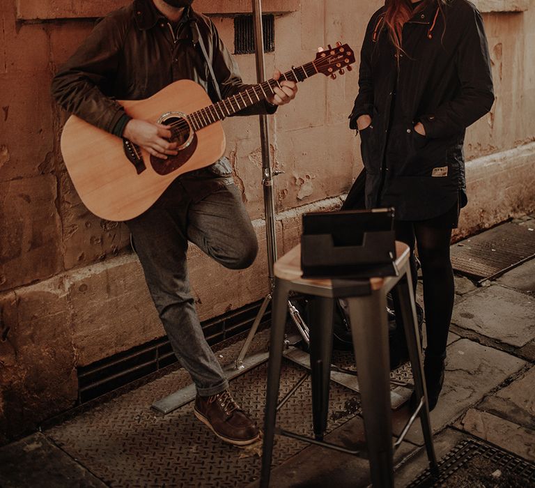 Wedding musicians at Bristol elopement