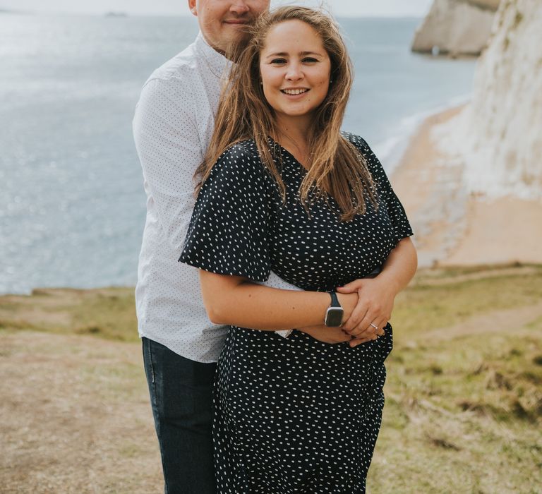 Engagement photoshoot at Durdle Door in Dorset