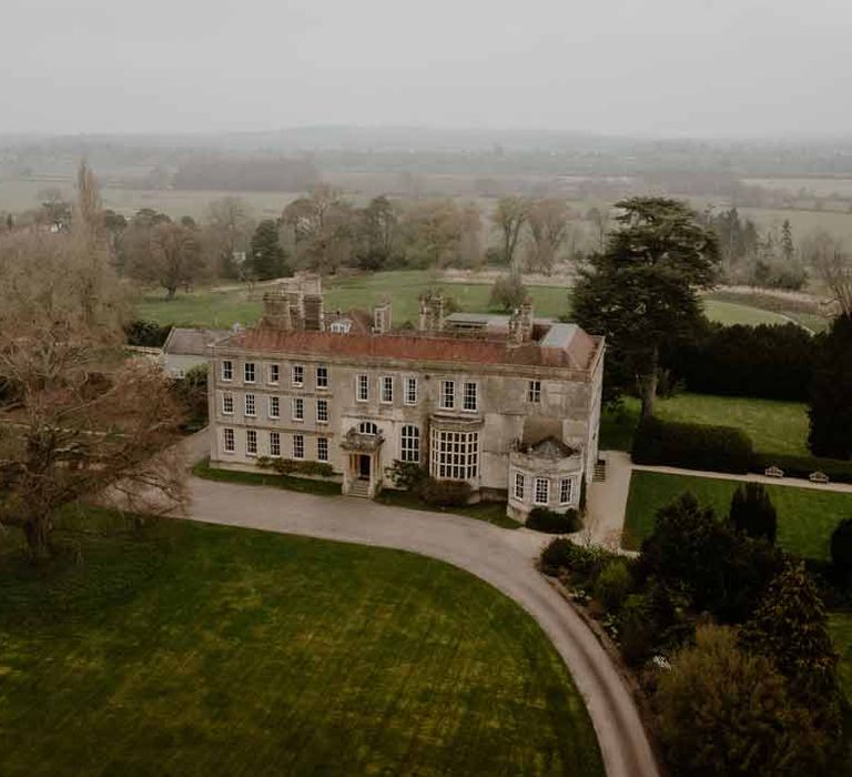 External shot of Elmore Court Gloucestershire wedding venue 