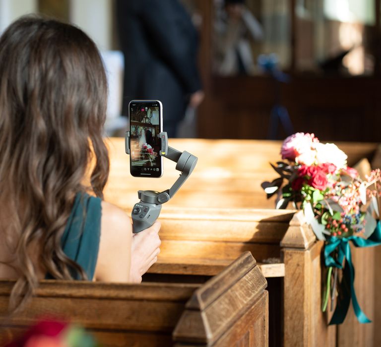 Wedding guest live streams the wedding to family and friends