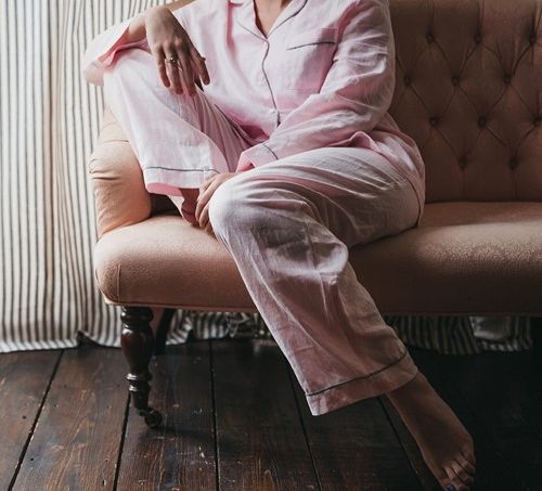 Piglet in Bed Blush Pink Pyjama Set