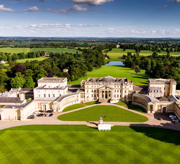 Stowe House from birds eye view