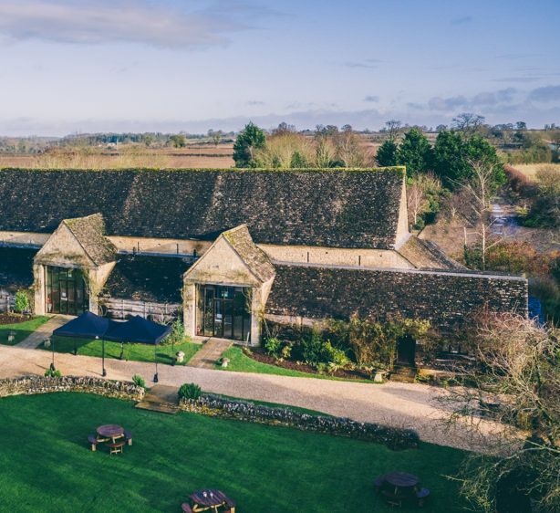 The Great Tythe Barn wedding venue in the Cotswolds 