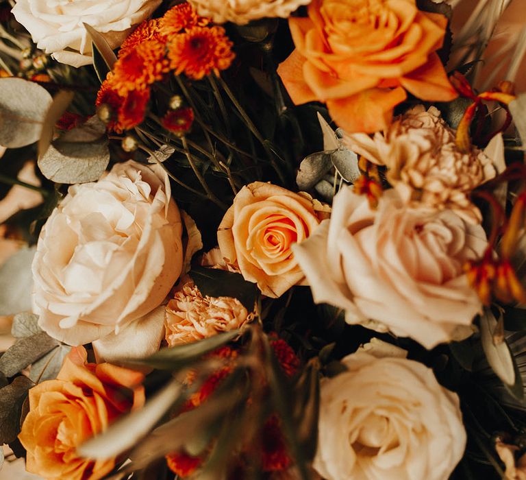 Autumnal wedding flowers