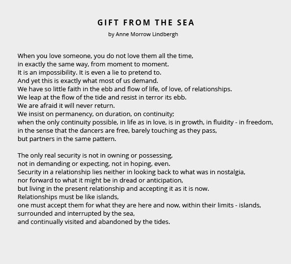 Gift From The Sea by Anne Morrow Lundburgh