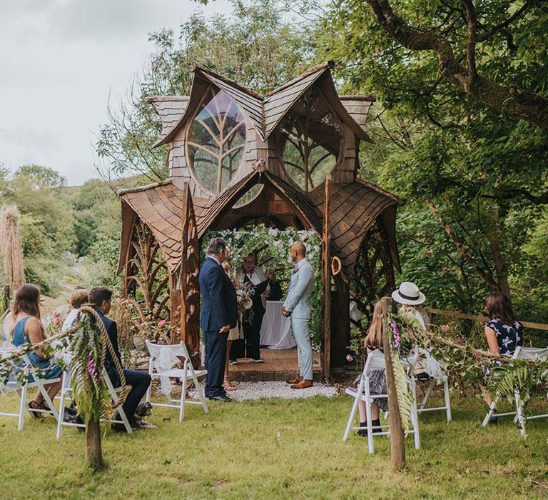 Gothic fairy-tale style house complete with large circular windows in Cornwall