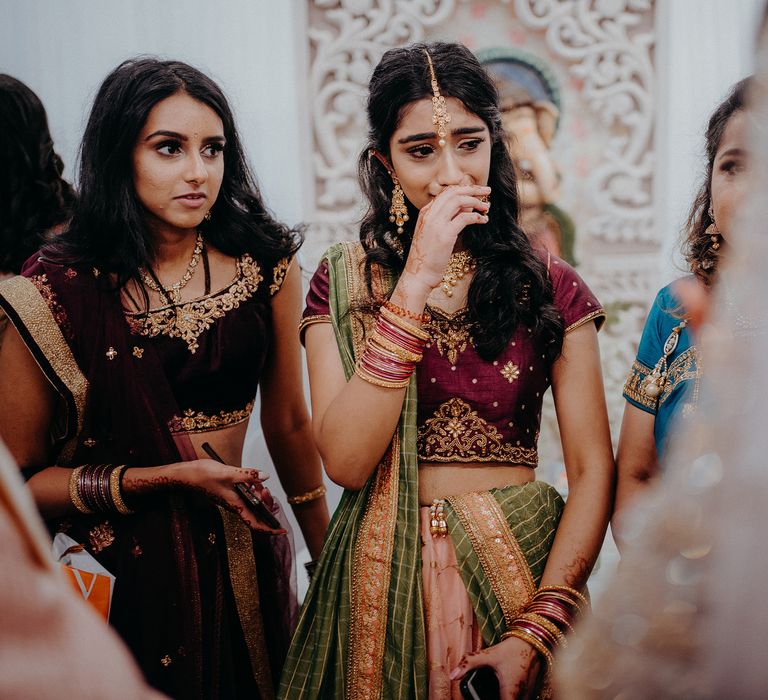 Wedding guest becomes emotional during wedding day 