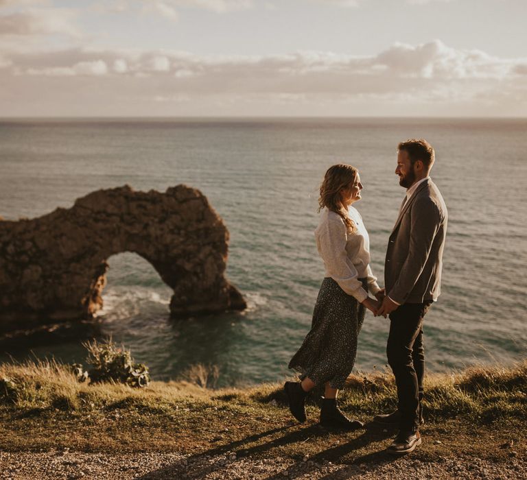 Durdle Door Beach engagement shoot 