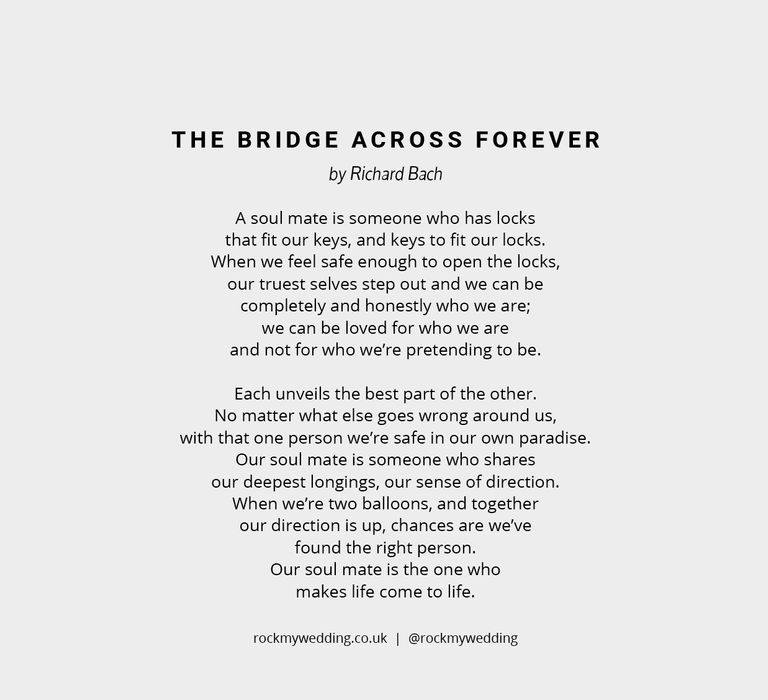 The Bridge Across Forever by Richard Bach | Wedding readings from books