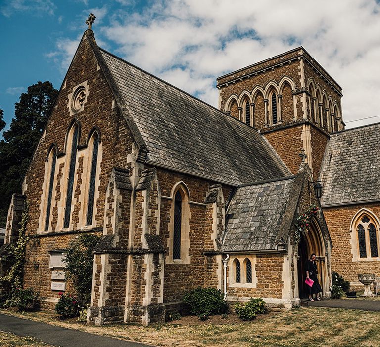 Church wedding ceremony for classic wedding 