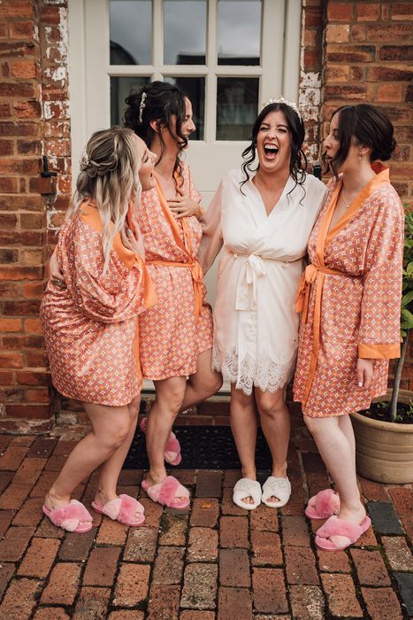 Sorbet Colour Palette At Thorpe Garden Wedding With Streamer Decorations