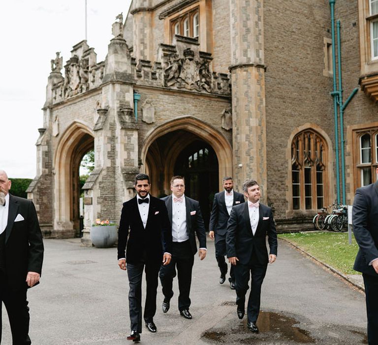 Groomsmen at De Vere Tortworth Court wedding 