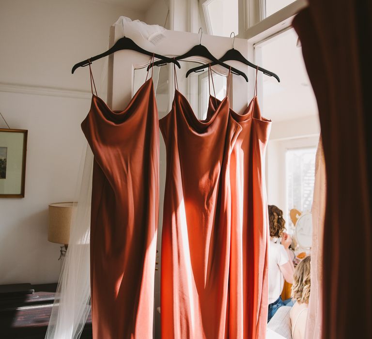 Topshop Bridesmaids dresses hang up 