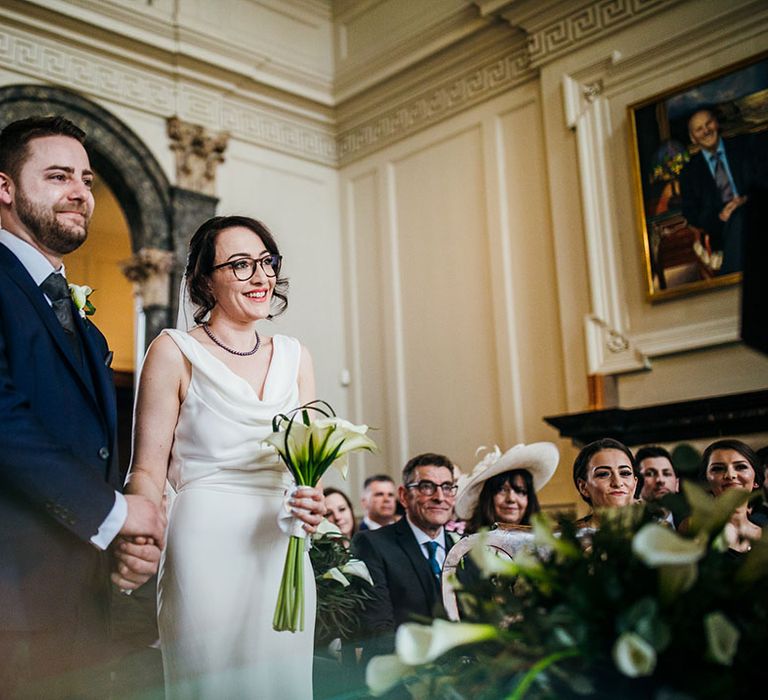 Bride & groom during wedding ceremony