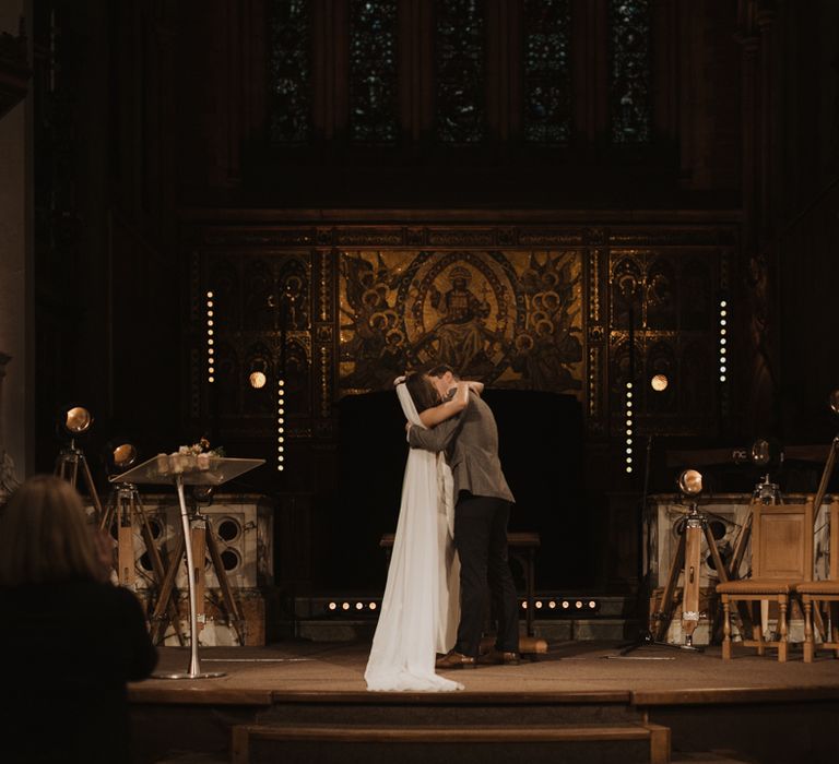 You may now kiss the bride wedding moment 