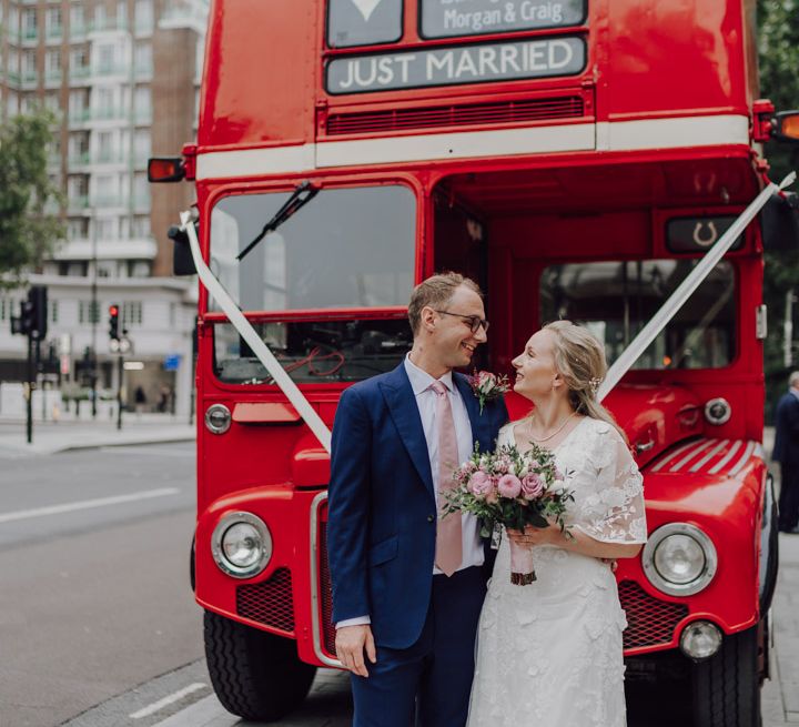 London wedding bus