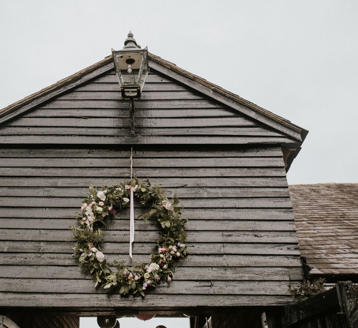 floral wreathe wedding flowers