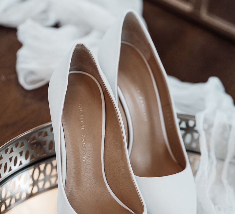 White wedding shoes 