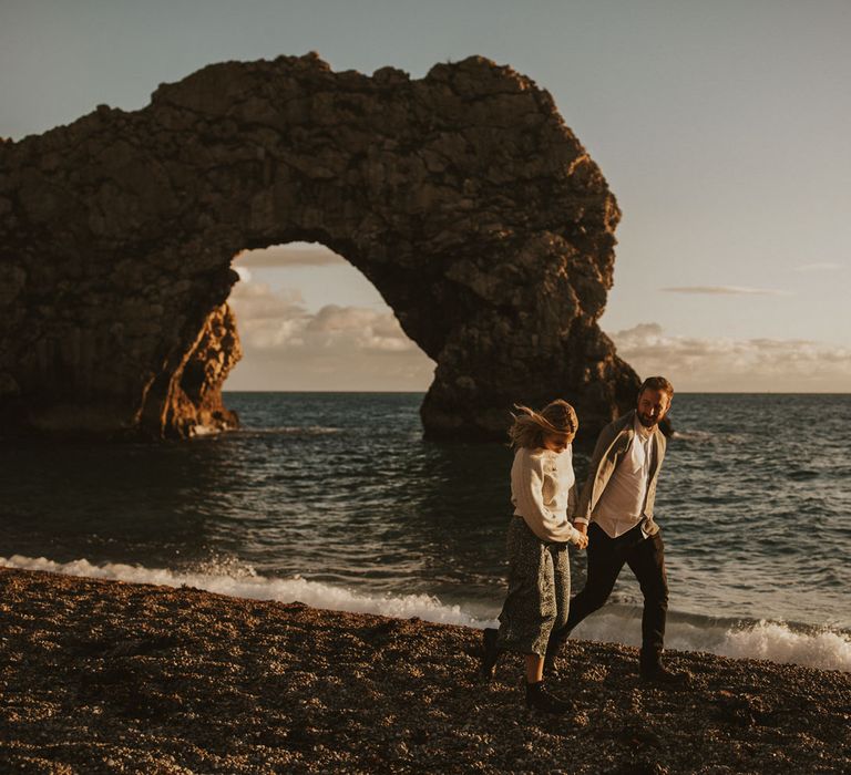 Durdle Door Beach engagement shoot 