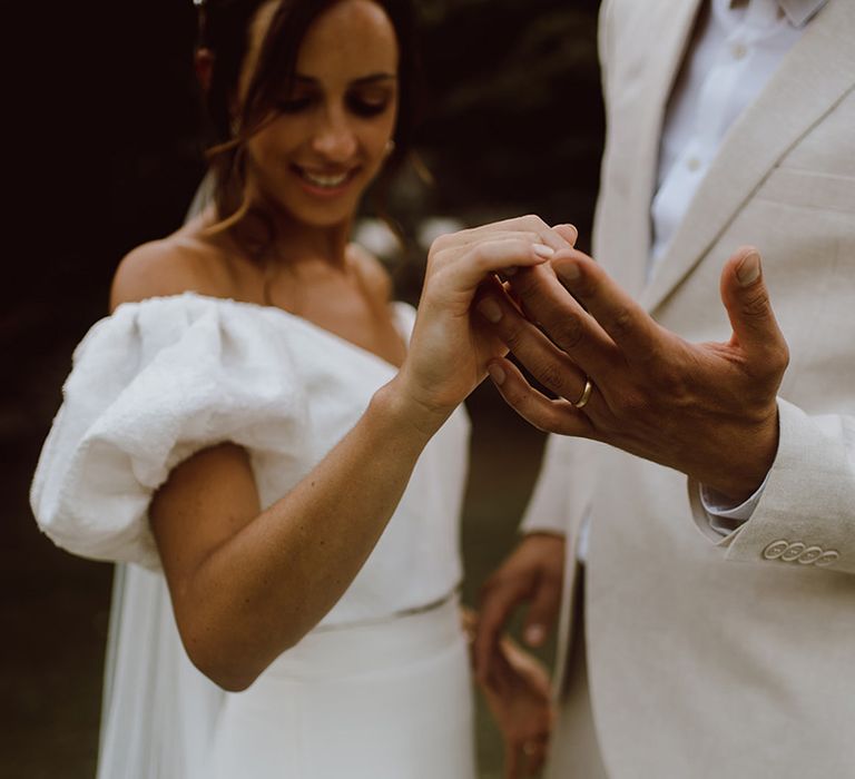 Bride and groom first dance