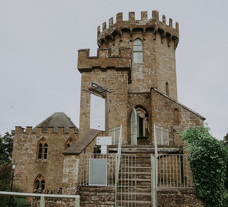 The rustic and traditional castle style wedding venue