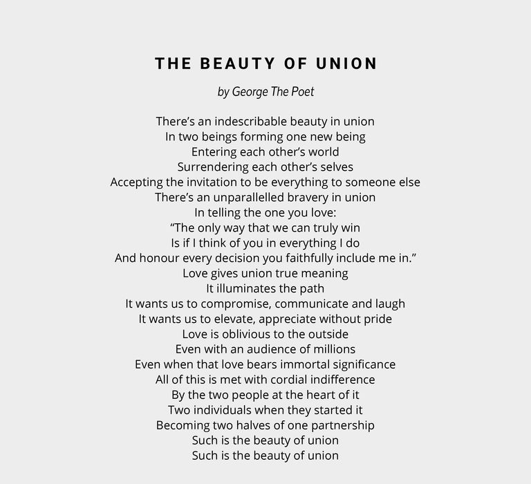 The Beauty Of Union by George The Poet