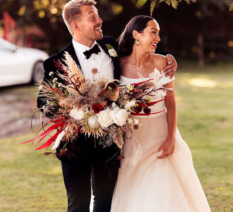 Bride and groom at Lea Manor wedding venue