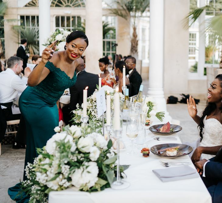 Sweetheart wedding reception table 