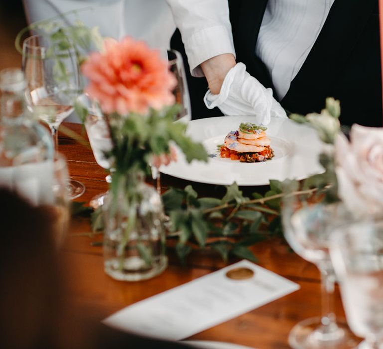 Catering for black-tie three course meal outdoors 