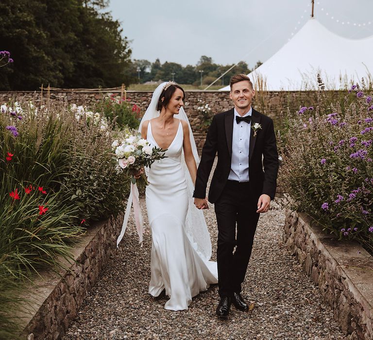 Black tie dress code attire at the Casterton Grange Estate wedding 