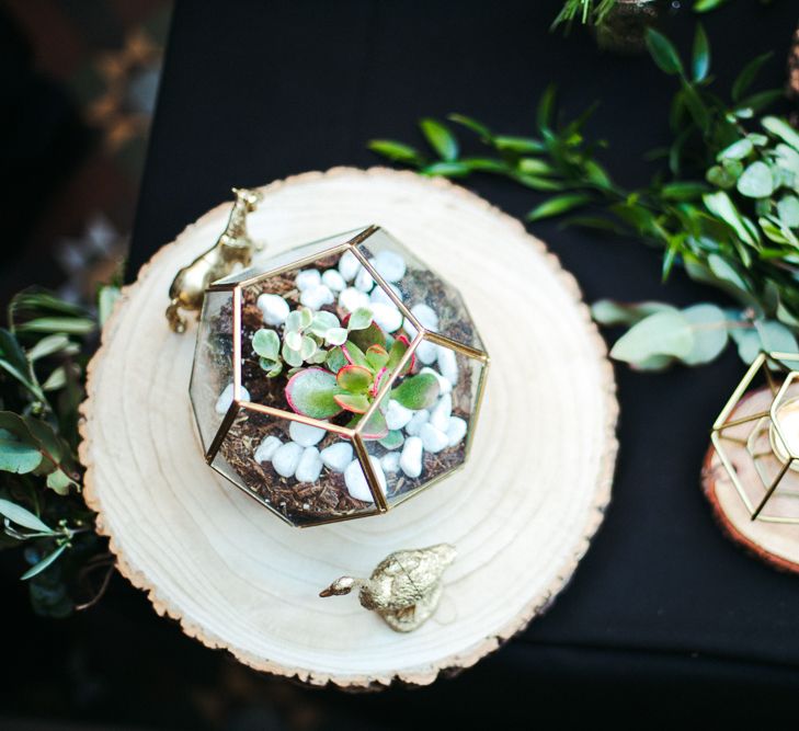 Terrarium table centrepieces 