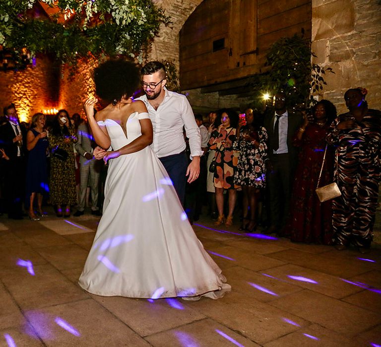 Bride & groom dance on their wedding day