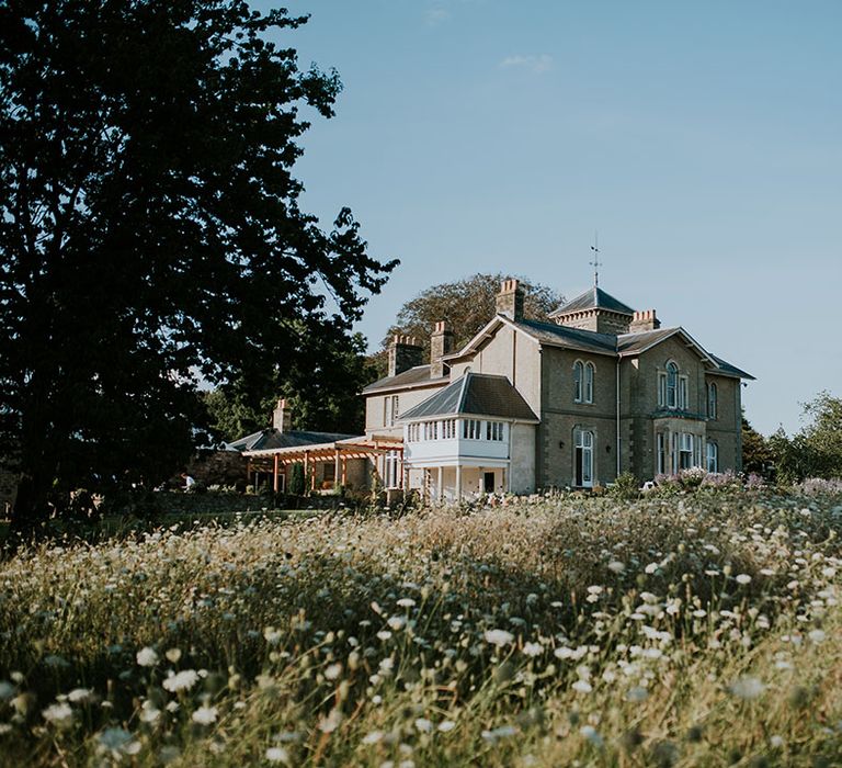 View of wedding venue, St Tewdrics House in Wales