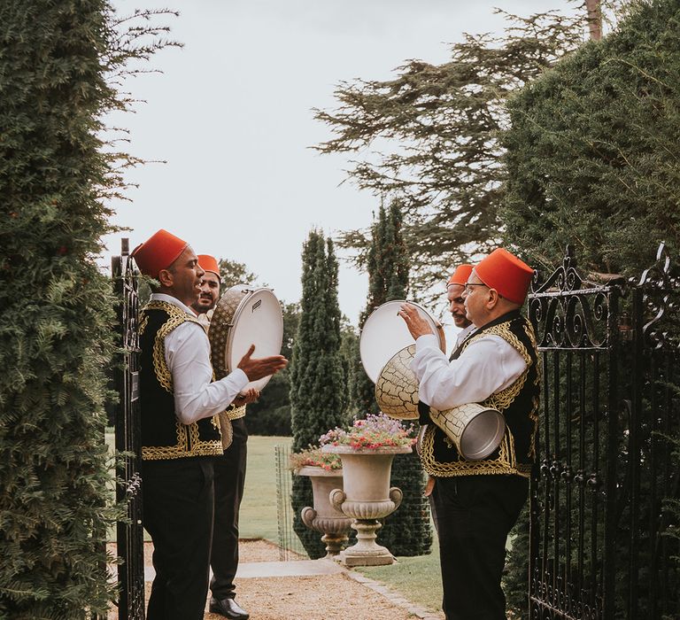 Zaffa band wedding entertainment play for country house wedding 