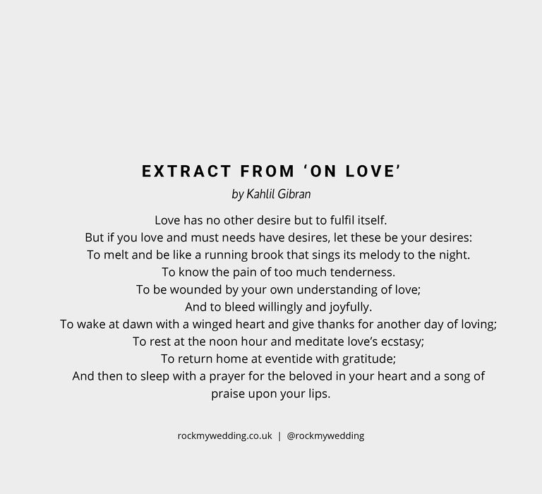 extract from on love kahill gibran