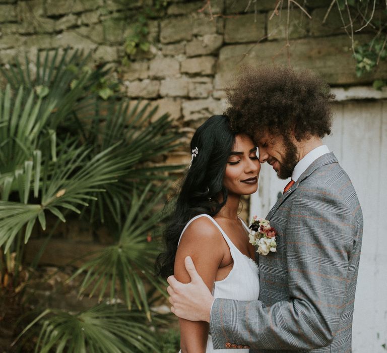 Bride and groom portrait by Lyanne Grey Photography