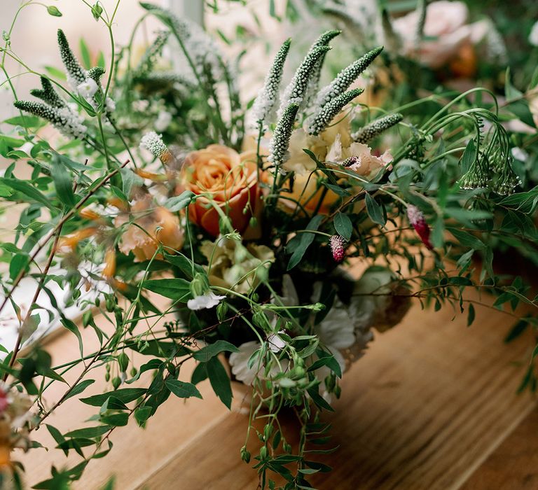 Stunning wildflower wedding flowers and decor 