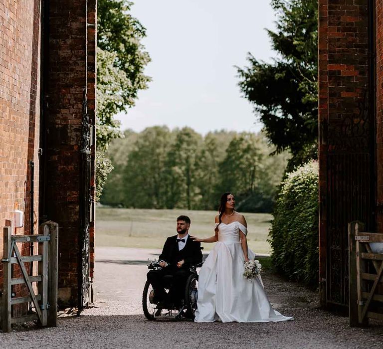 accessible wedding venue with interabled bride and groom 