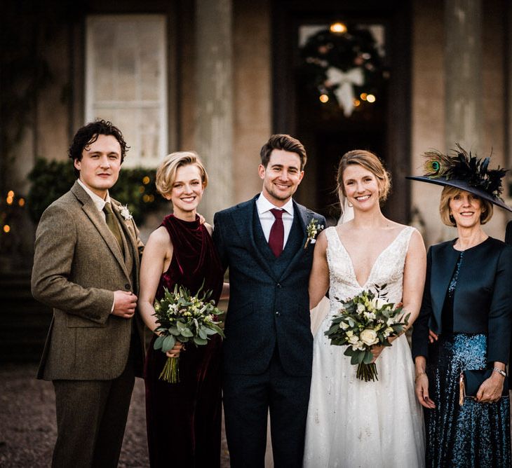 Classic family wedding shot