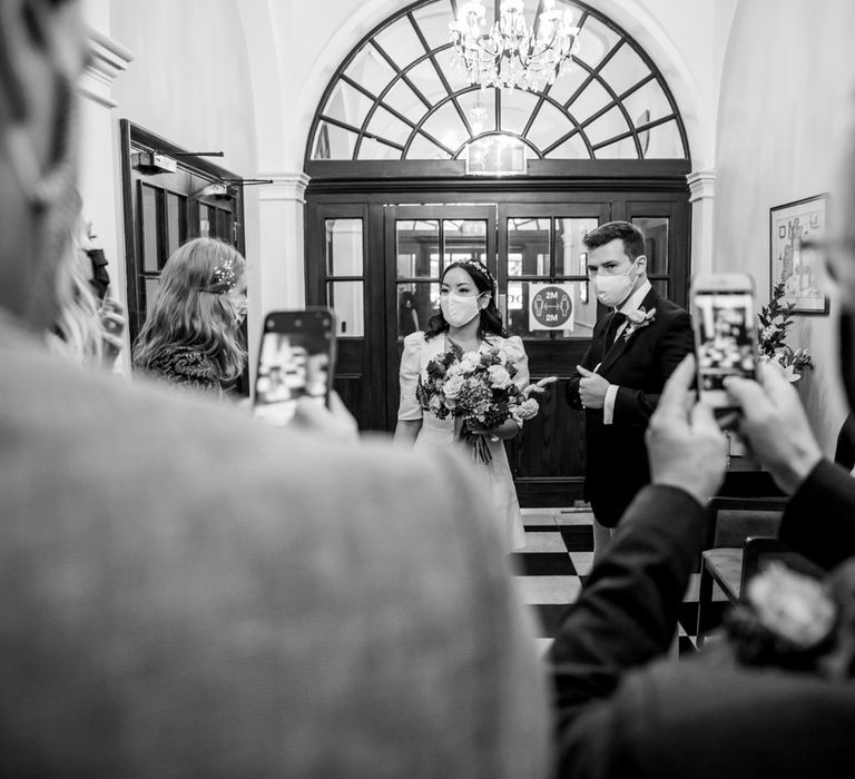 COVID secure registry office wedding at Chelsea Old Town Hall wedding 