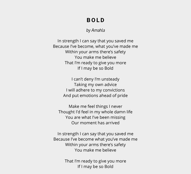 Bold by Amahla 