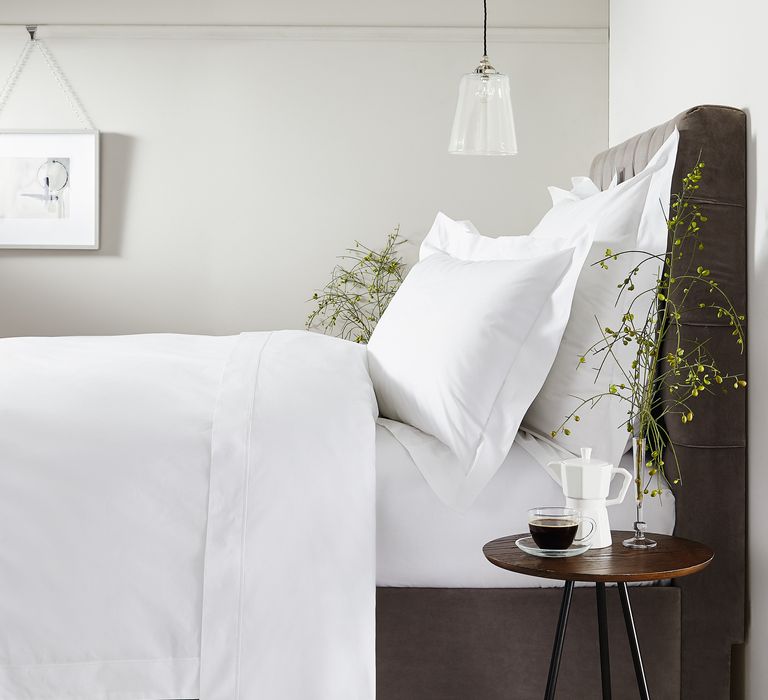 The White Company - Savoy 400 Thread Count Egyptian Cotton Super king pillowcase & duvet cover