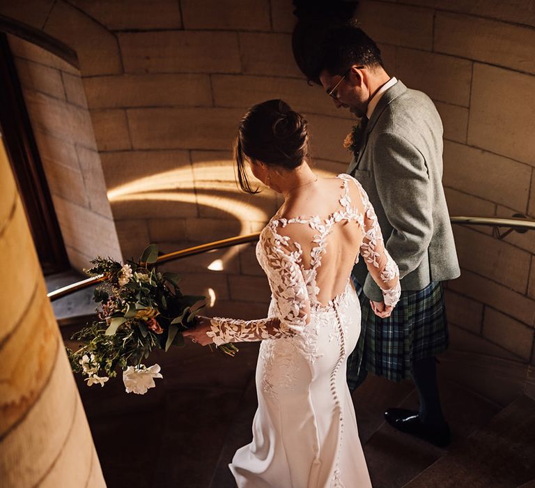 bride-in-lace-long-sleeve-wedding-dress