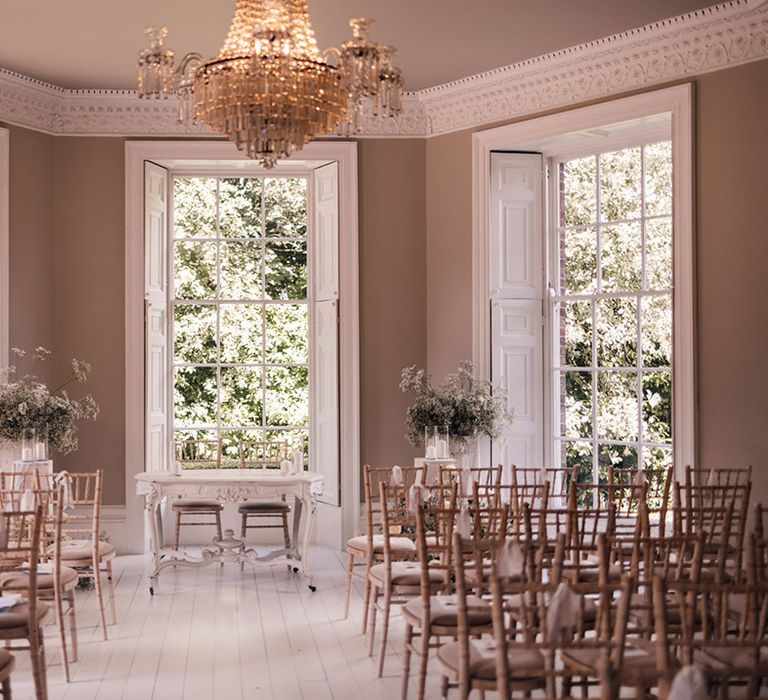 wedding-ceremony-room-with-gypsophila-and-roses-at-wootton-hall