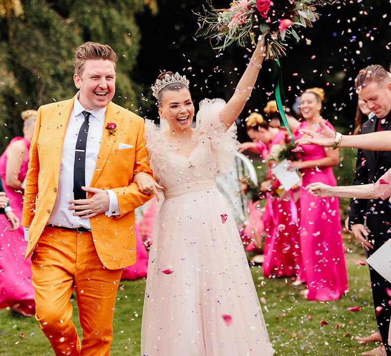 outdoor-wedding-at-preston-court-with-colourful-wedding-fashion