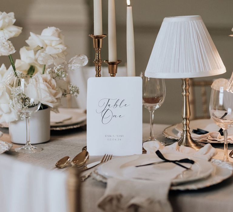 wedding-table-number-sign-with-lamp